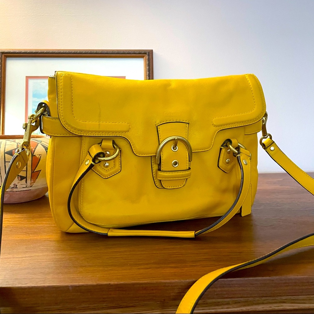 Coach Yellow Crossbody